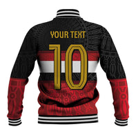 Custom Egypt National Football Baseball Jacket Egyptian Geometric and Flag - Wonder Print Shop