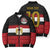 Custom Egypt National Football Bomber Puffer Jacket Egyptian Geometric and Flag - Wonder Print Shop