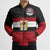 Custom Egypt National Football Bomber Puffer Jacket Egyptian Geometric and Flag - Wonder Print Shop
