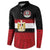 Custom Egypt National Football Button Sweatshirt Egyptian Geometric and Flag - Wonder Print Shop