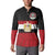 Custom Egypt National Football Button Sweatshirt Egyptian Geometric and Flag - Wonder Print Shop