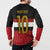 Custom Egypt National Football Button Sweatshirt Egyptian Geometric and Flag - Wonder Print Shop