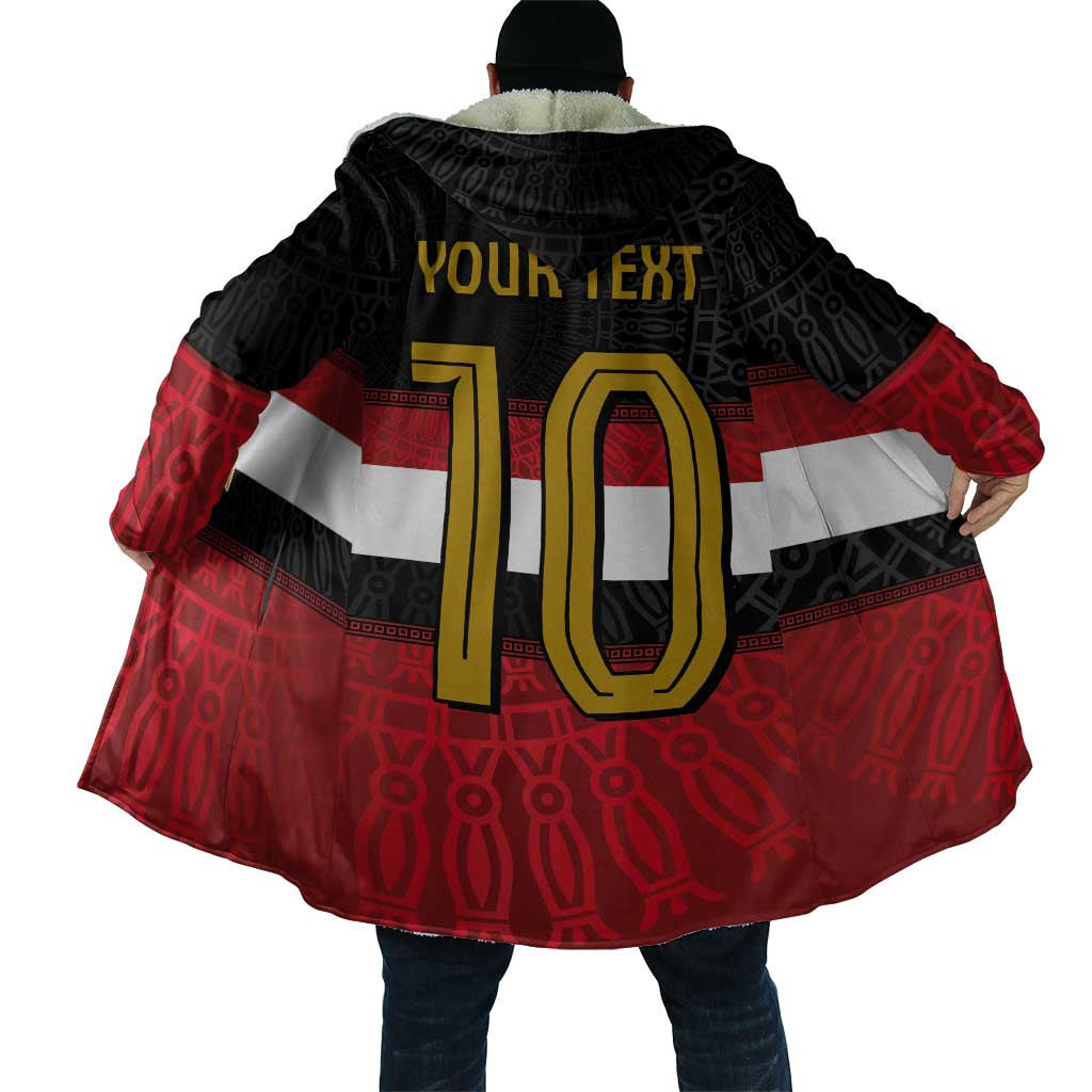 Custom Egypt National Football Cloak Egyptian Geometric and Flag - Wonder Print Shop