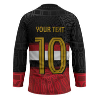 Custom Egypt National Football Hockey Jersey Egyptian Geometric and Flag - Wonder Print Shop