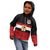 Custom Egypt National Football Kid Hoodie Egyptian Geometric and Flag - Wonder Print Shop