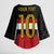Custom Egypt National Football Kimono Sleeve Blouse Egyptian Geometric and Flag - Wonder Print Shop