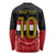 Custom Egypt National Football Long Sleeve Shirt Egyptian Geometric and Flag - Wonder Print Shop