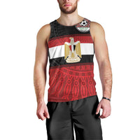 Custom Egypt National Football Men Tank Top Egyptian Geometric and Flag - Wonder Print Shop