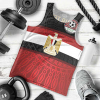 Custom Egypt National Football Men Tank Top Egyptian Geometric and Flag - Wonder Print Shop