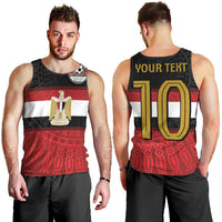 Custom Egypt National Football Men Tank Top Egyptian Geometric and Flag - Wonder Print Shop