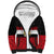 Custom Egypt National Football Sherpa Hoodie Egyptian Geometric and Flag - Wonder Print Shop