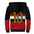 Custom Egypt National Football Sherpa Hoodie Egyptian Geometric and Flag - Wonder Print Shop