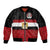 Custom Egypt National Football Sleeve Zip Bomber Jacket Egyptian Geometric and Flag - Wonder Print Shop