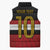 Custom Egypt National Football Sleeveless Puffer Jacket Egyptian Geometric and Flag - Wonder Print Shop