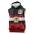 Custom Egypt National Football Sleeveless Zip Hoodie Egyptian Geometric and Flag - Wonder Print Shop