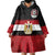 Custom Egypt National Football Wearable Blanket Hoodie Egyptian Geometric and Flag - Wonder Print Shop