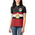 Custom Egypt National Football Women Polo Shirt Egyptian Geometric and Flag - Wonder Print Shop
