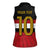 Custom Egypt National Football Women Sleeveless Polo Shirt Egyptian Geometric and Flag - Wonder Print Shop