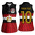 Custom Egypt National Football Women Sleeveless Polo Shirt Egyptian Geometric and Flag - Wonder Print Shop