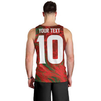 Custom Morocco National Football Men Tank Top Atlas Lions Sporty Abstract Pattern - Wonder Print Shop