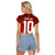Custom Morocco National Football Raglan Cropped T Shirt Atlas Lions Sporty Abstract Pattern - Wonder Print Shop