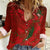Custom Morocco National Football Women Casual Shirt Atlas Lions Sporty Abstract Pattern - Wonder Print Shop