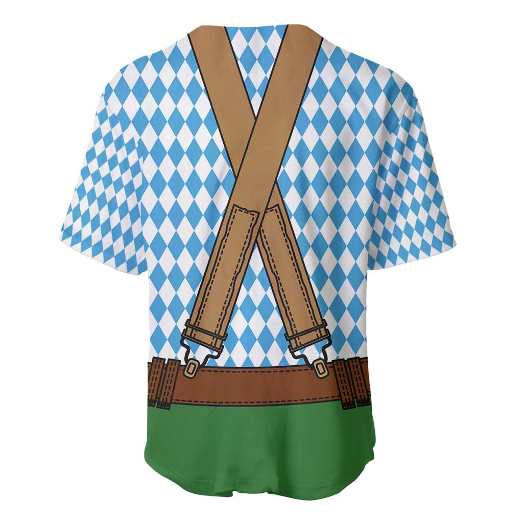 Oktoberfest Baseball Jersey Beer Festival Spirit Lederhosen Costume Style - Wonder Print Shop