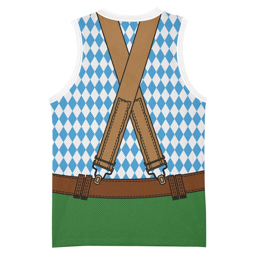 Oktoberfest Basketball Jersey Beer Festival Spirit Lederhosen Costume Style - Wonder Print Shop