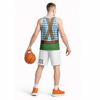 Oktoberfest Basketball Jersey Beer Festival Spirit Lederhosen Costume Style - Wonder Print Shop