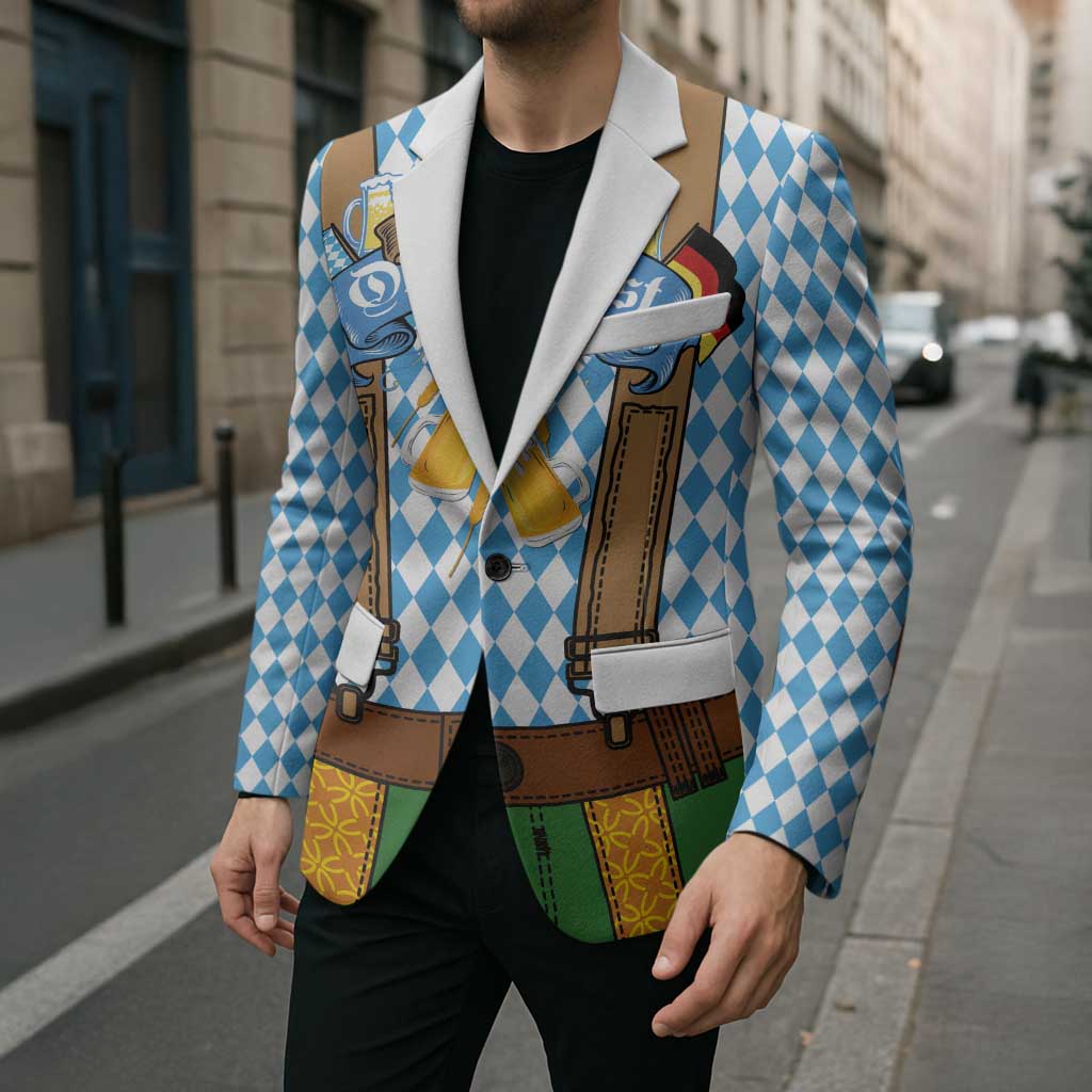 Oktoberfest Blazer Beer Festival Spirit Lederhosen Costume Style - Wonder Print Shop