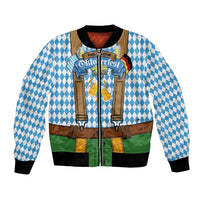 Oktoberfest Bomber Jacket Beer Festival Spirit Lederhosen Costume Style - Wonder Print Shop