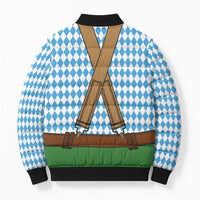 Oktoberfest Bomber Puffer Jacket Beer Festival Spirit Lederhosen Costume Style - Wonder Print Shop