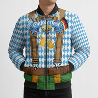Oktoberfest Bomber Puffer Jacket Beer Festival Spirit Lederhosen Costume Style - Wonder Print Shop