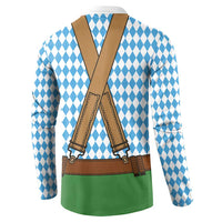 Oktoberfest Button Sweatshirt Beer Festival Spirit Lederhosen Costume Style - Wonder Print Shop