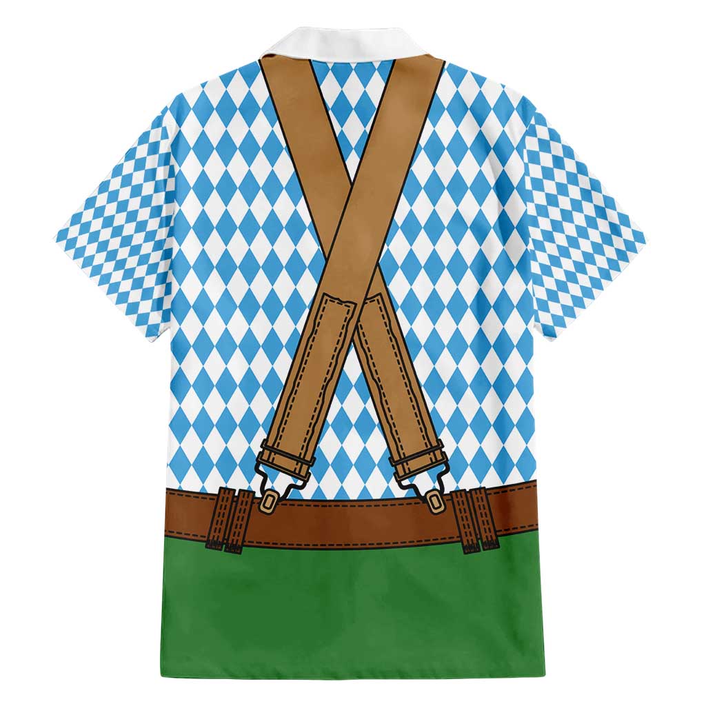 Oktoberfest Hawaiian Shirt Beer Festival Spirit Lederhosen Costume Style - Wonder Print Shop
