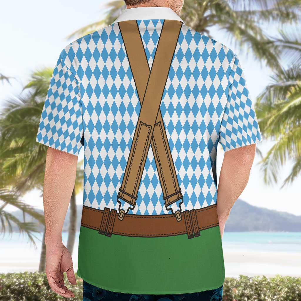 Oktoberfest Hawaiian Shirt Beer Festival Spirit Lederhosen Costume Style - Wonder Print Shop