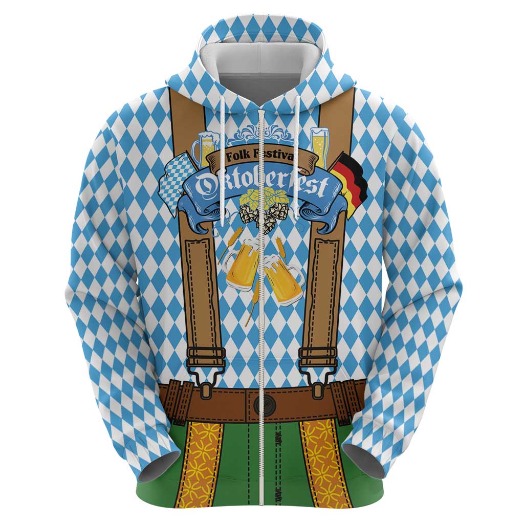 Oktoberfest Hoodie Beer Festival Spirit Lederhosen Costume Style - Wonder Print Shop