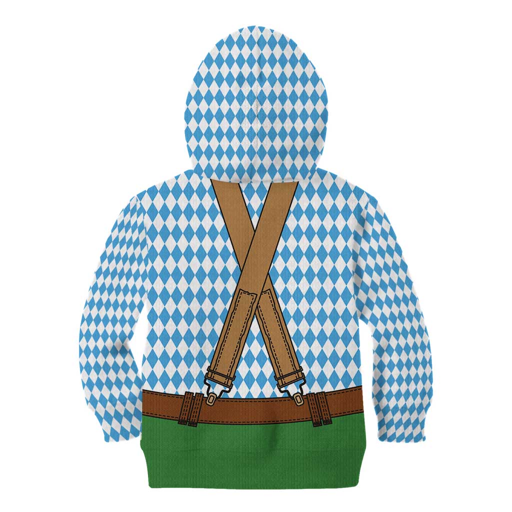 Oktoberfest Kid Hoodie Beer Festival Spirit Lederhosen Costume Style - Wonder Print Shop