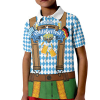 Oktoberfest Kid Polo Shirt Beer Festival Spirit Lederhosen Costume Style - Wonder Print Shop