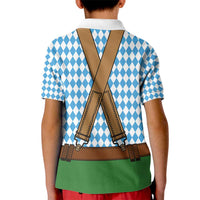 Oktoberfest Kid Polo Shirt Beer Festival Spirit Lederhosen Costume Style - Wonder Print Shop
