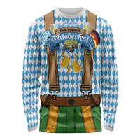Oktoberfest Long Sleeve Shirt Beer Festival Spirit Lederhosen Costume Style - Wonder Print Shop
