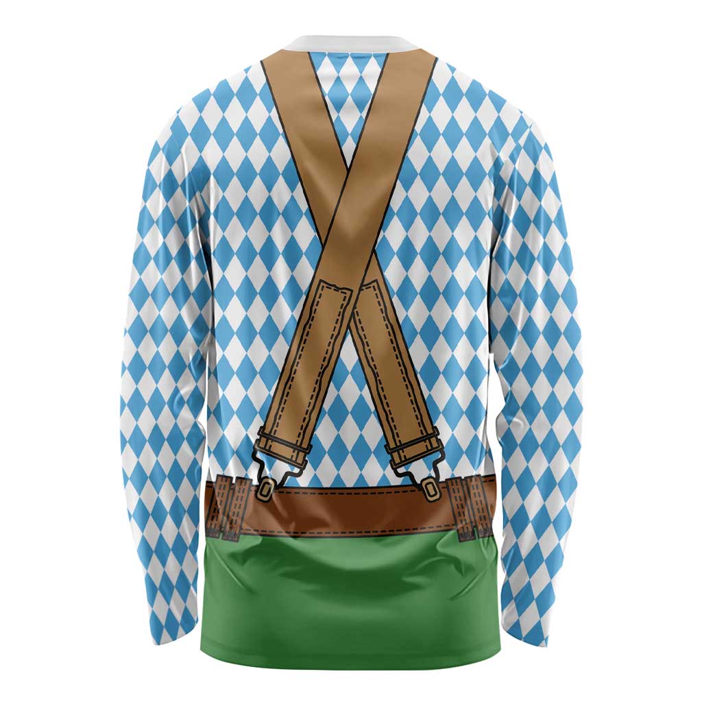 Oktoberfest Long Sleeve Shirt Beer Festival Spirit Lederhosen Costume Style - Wonder Print Shop