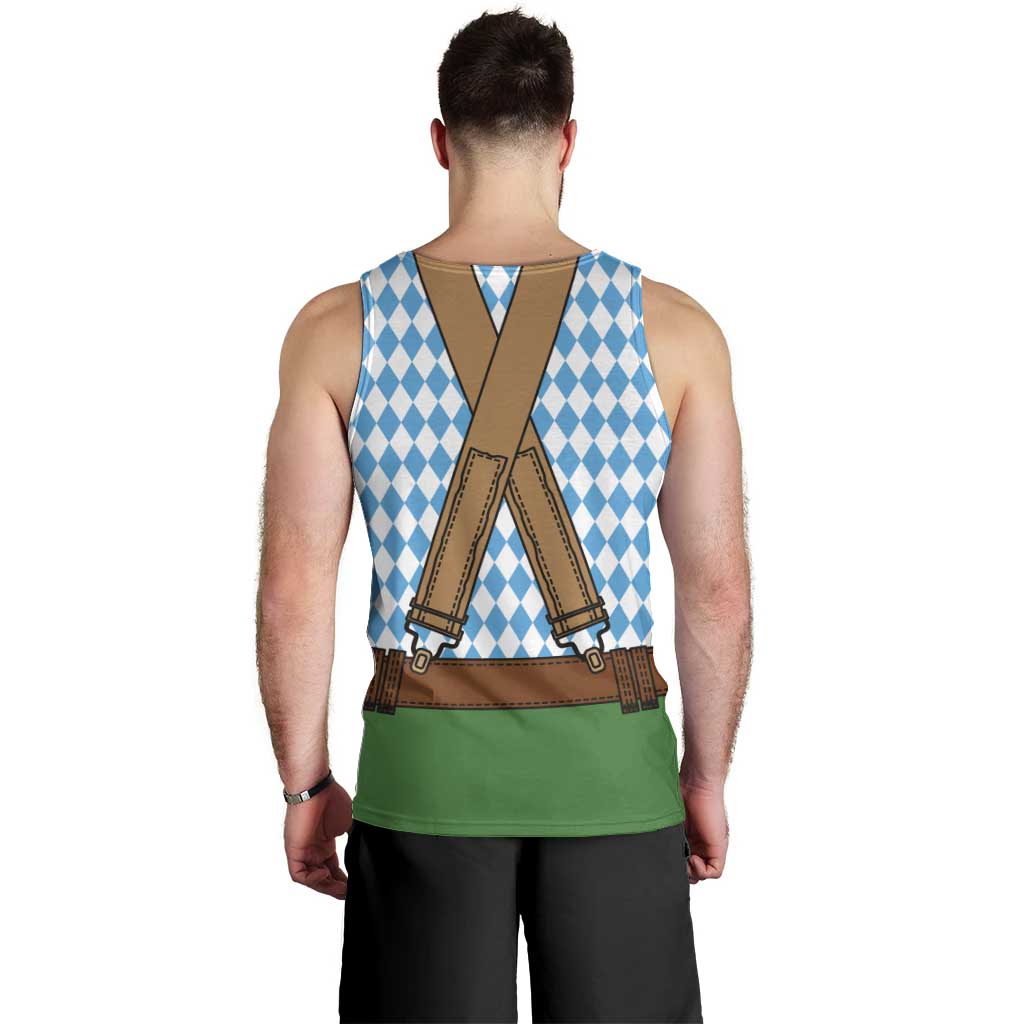Oktoberfest Men Tank Top Beer Festival Spirit Lederhosen Costume Style - Wonder Print Shop