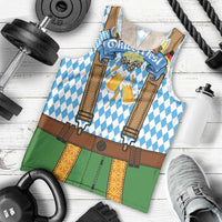 Oktoberfest Men Tank Top Beer Festival Spirit Lederhosen Costume Style - Wonder Print Shop