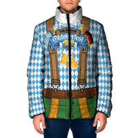 Oktoberfest Padded Jacket Beer Festival Spirit Lederhosen Costume Style - Wonder Print Shop