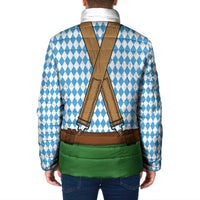 Oktoberfest Padded Jacket Beer Festival Spirit Lederhosen Costume Style - Wonder Print Shop