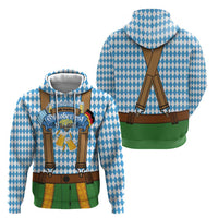 Oktoberfest Zip Hoodie Beer Festival Spirit Lederhosen Costume Style - Wonder Print Shop