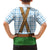Bavarian Lederhosen Costume Style Kid Hawaiian Shirt Blue Caro Pattern - Wonder Print Shop