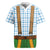 Bavarian Lederhosen Costume Style Rugby Jersey Blue Caro Pattern - Wonder Print Shop