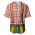 Bavarian Lederhosen Costume Style Baseball Jersey Red Caro Pattern - Wonder Print Shop